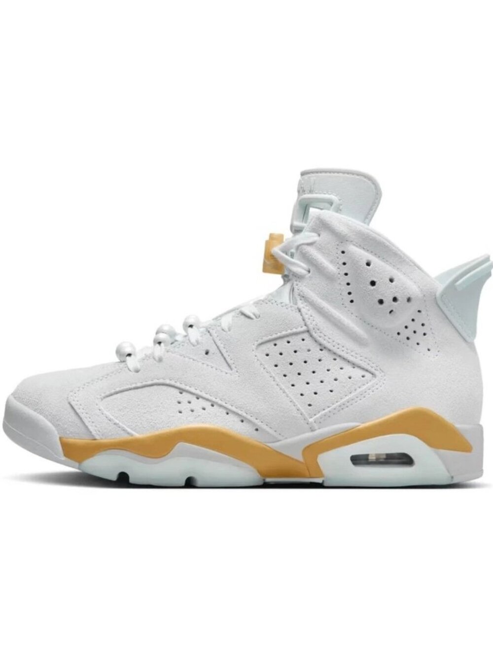 Nike Air Jordan 6 Retro Pearl Pure Platinum Glacier Blue Women's US 6 EU 36.5